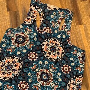 Loft multi colored sleeveless top. XSmall